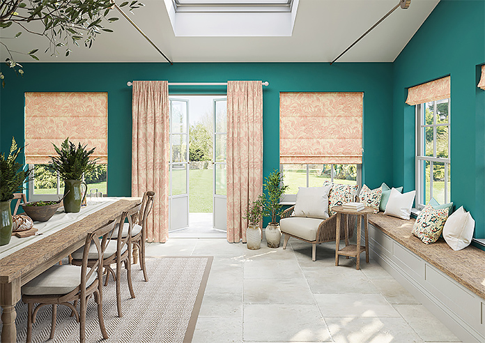 Maui, Seashell Pink - Twist&Fit Roman Blind - Image 8